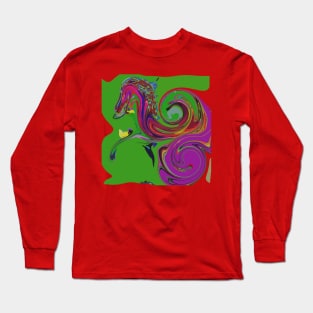 A purple pony on the dream, Long Sleeve T-Shirt